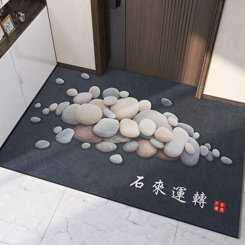 皮革入户门地垫进门口脚r垫子PVC免洗可擦防滑耐脏家用地毯可裁剪