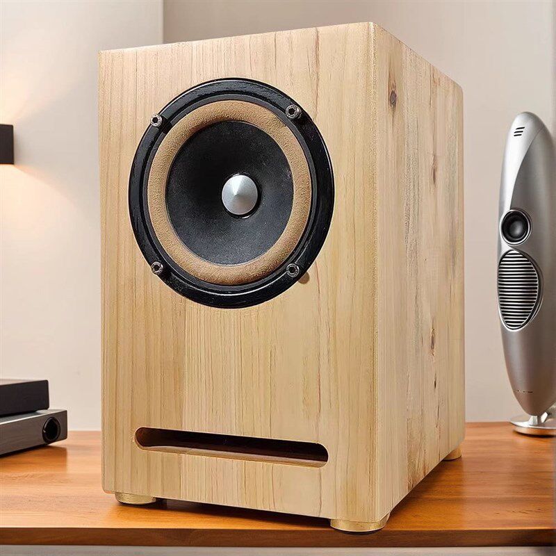 4寸5寸6.5寸实木音箱空箱体榫卯工艺书架箱DIY组装全频迷宫音箱