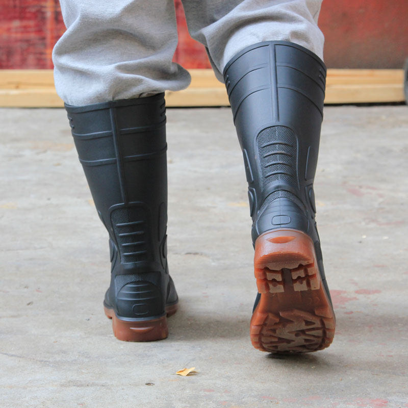 金橡防刺工地水鞋雨鞋男款水靴防砸雨靴胶鞋男士防水鞋靴子男防水