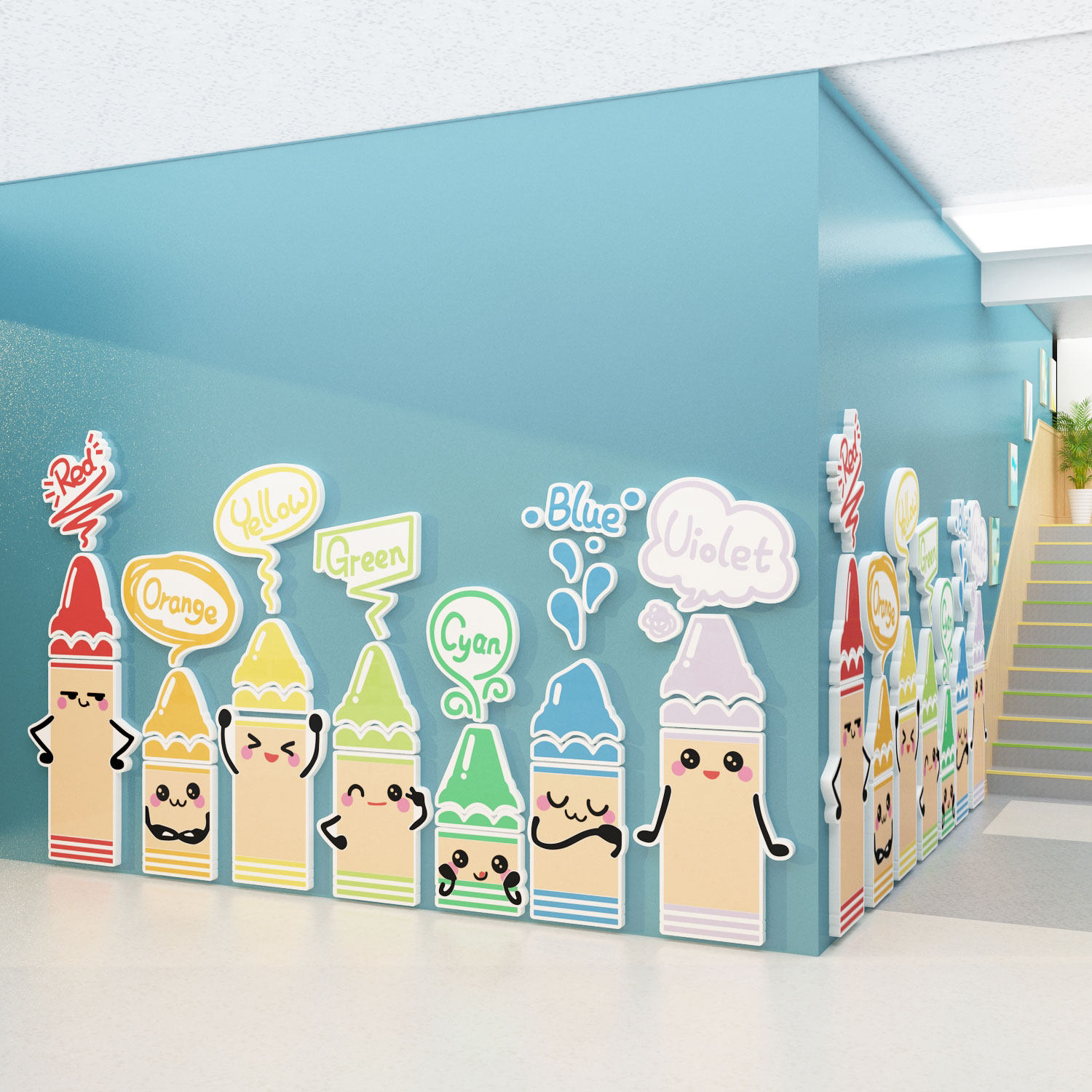 幼儿园环境布置材料环创建设主题文化墙面贴纸装饰成用品画室班级