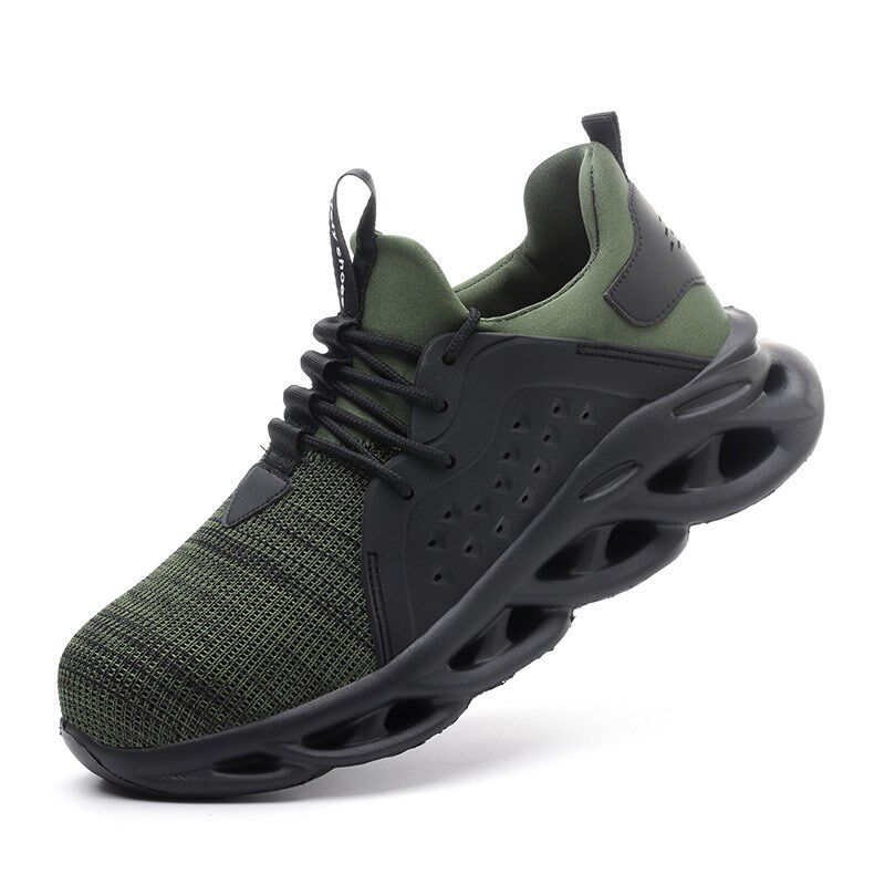 劳保鞋男工作鞋加厚鞋底防砸防刺防滑钢包头工地鞋耐磨防烫防护鞋