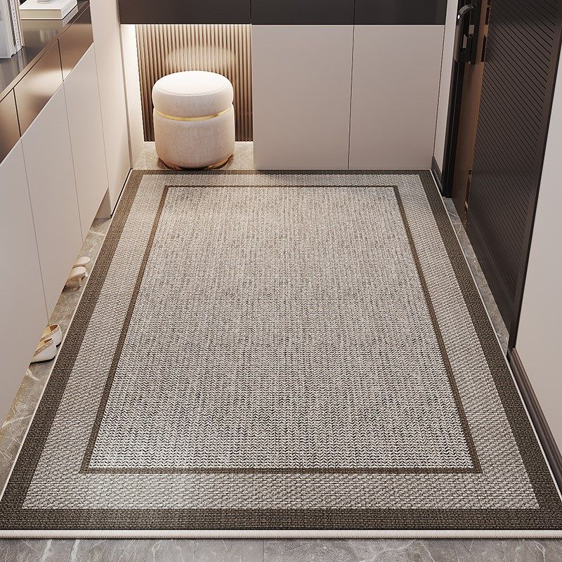 新款入户门地垫亚麻高级感脚垫子玄关简约吸水耐脏防滑可裁剪地垫,居家布艺,入户地垫,淘宝优惠券,粉丝福利购,淘宝优惠卷