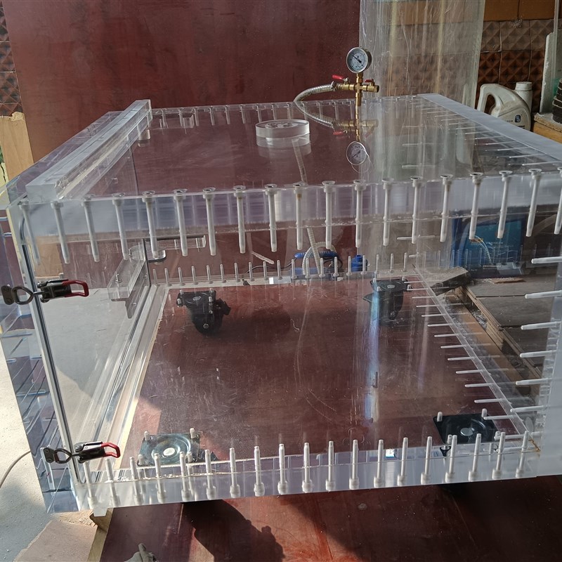 大型亚克力真空箱透明抽真空消泡桶真空桶干燥箱有机玻璃实验箱