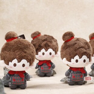 兵马俑博物馆秦豆豆毛绒挂件娃娃兵猫娃娃挂件秦小奇西安文创纪念