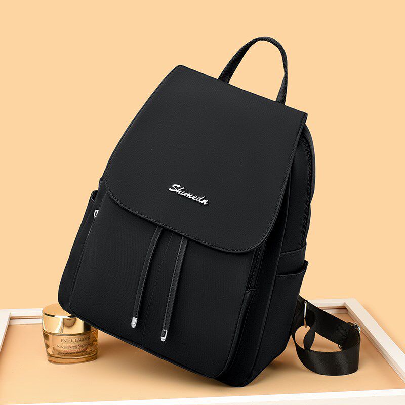 双肩包女2024新款潮时尚牛津布大容量旅行背包女士休闲轻便帆布包