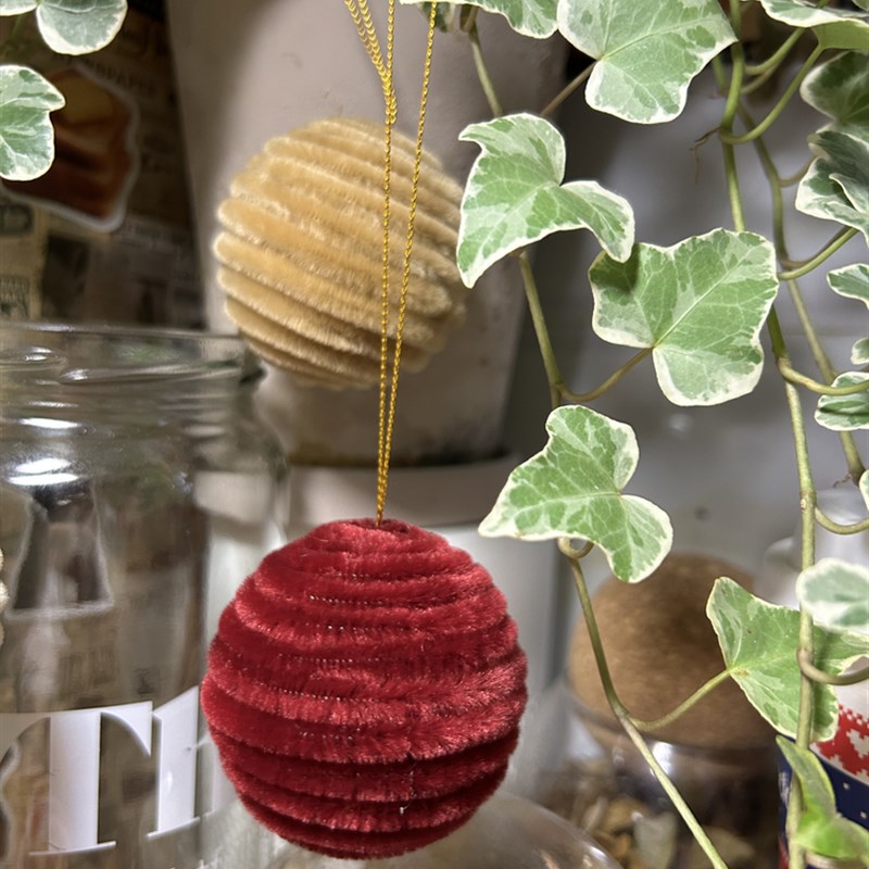 圣诞树装饰品圣诞装饰球圣诞节球毛绒球挂件场景布置吊球桌面摆件