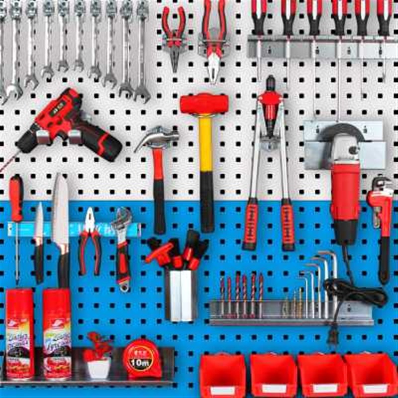 洞洞板展示架五金工具挂板挂钩厨房墙壁挂架方孔挂板工具墙置物架