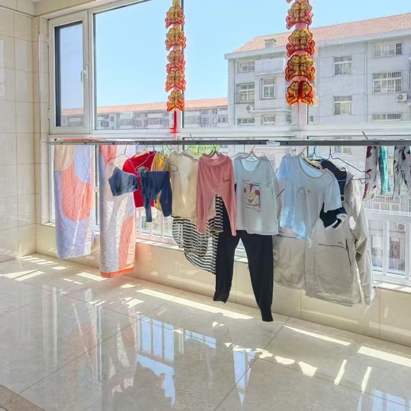 窗户防护栏阳台多功能可折叠晾晒衣置物架防儿童坠落防盗窗栏杆网