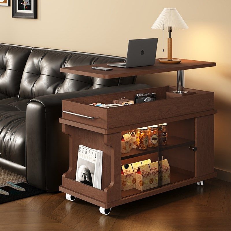 可移动边几升降茶几家用客厅小户型推车沙发侧边柜高级感床头边桌,住宅家具,移动边几/推车,淘宝优惠券,粉丝福利购,淘宝优惠卷