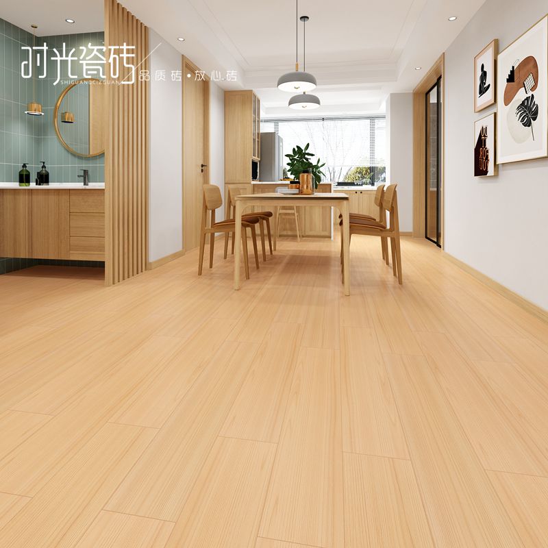 全瓷直边木纹砖地砖200X1000仿实木原N木风肌肤釉卧室地板砖