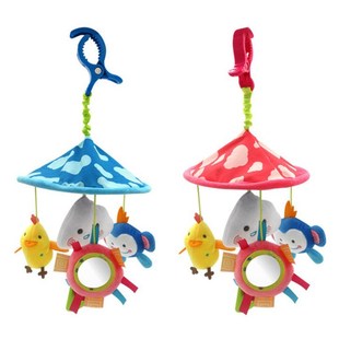 推车挂铃a铛悬挂式婴儿车上的玩具可夹小挂件饰品可爱毛绒宝宝安