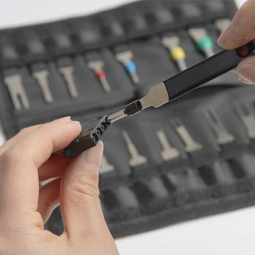 kt8件车插头汽端子取出工具 1端ZBK子退针器挑针线束端子挑针退