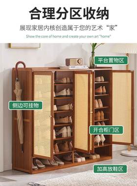 家用门口鞋架子济简易室租屋用收内纳经型多层出防尘20230227鞋柜