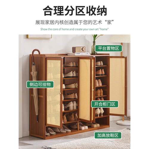 家用门口鞋架子济简易室租屋用收内纳经型多层出防尘20230227鞋柜