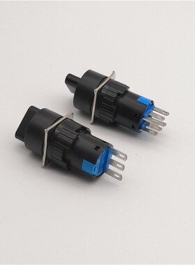 LA16Y-11X2 22X3 圆形自锁旋钮按钮选择开关3脚/6脚 安装孔16mm