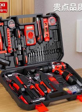 电气家用多能手动金工具箱套五装家庭组合装维SSB套功修工具