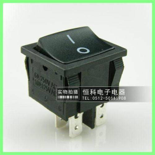 上开牌船型开关KCD5 KCD2 4脚 22*20mm 电源开关双刀单掷 CE认证