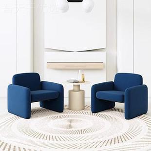 意式 简约沙发圆桌OCZ会谈议室洽单人沙堂发椅酒店大室贵宾接待沙