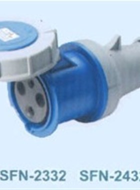 SFE上丰防水工业插座SFN-2332 63A 三极连接器 IP67 三芯插座