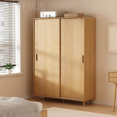 推拉门衣柜量家用室省空间小型衣卧橱实XPE户木框大容收纳储物柜