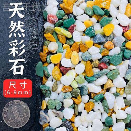 小GOR石庭子小白石子多肉铺石头花雨花面石鱼缸造景盆养栽院铺路