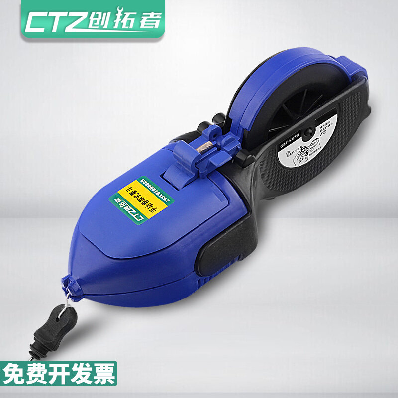 墨斗线工地放线专用木工手摇木斗弹线神器耐摔手动默斗画线工具汁图片