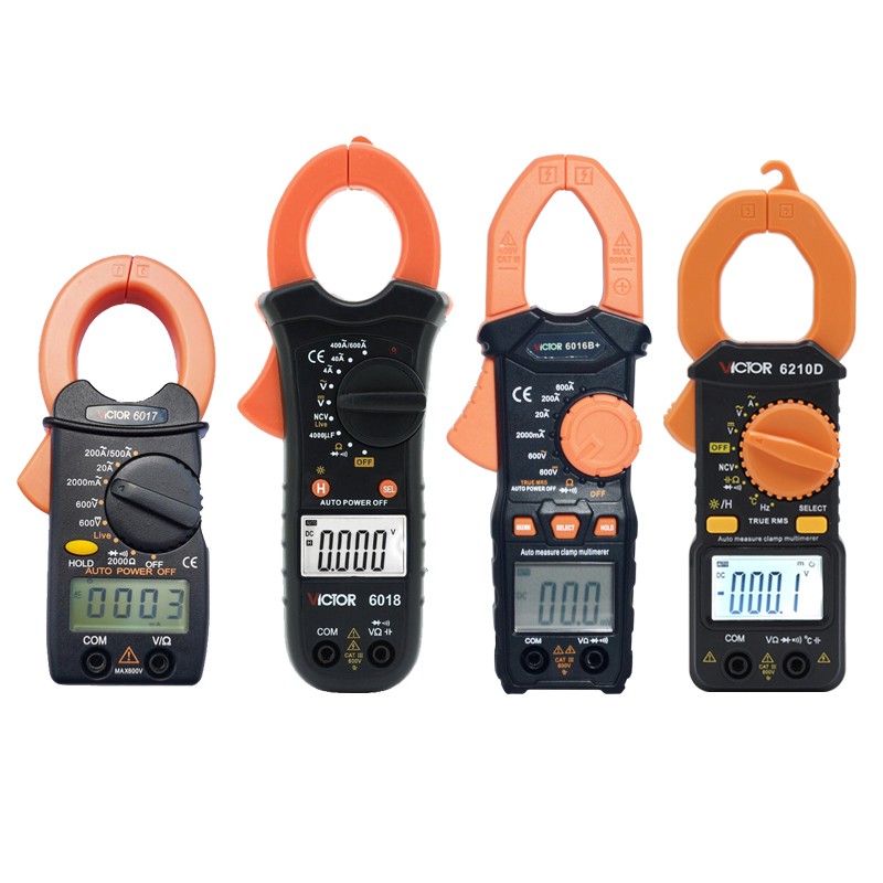 胜利电容钳型表VC6018空调维修钳形电流表数字万用表制冷检修工具