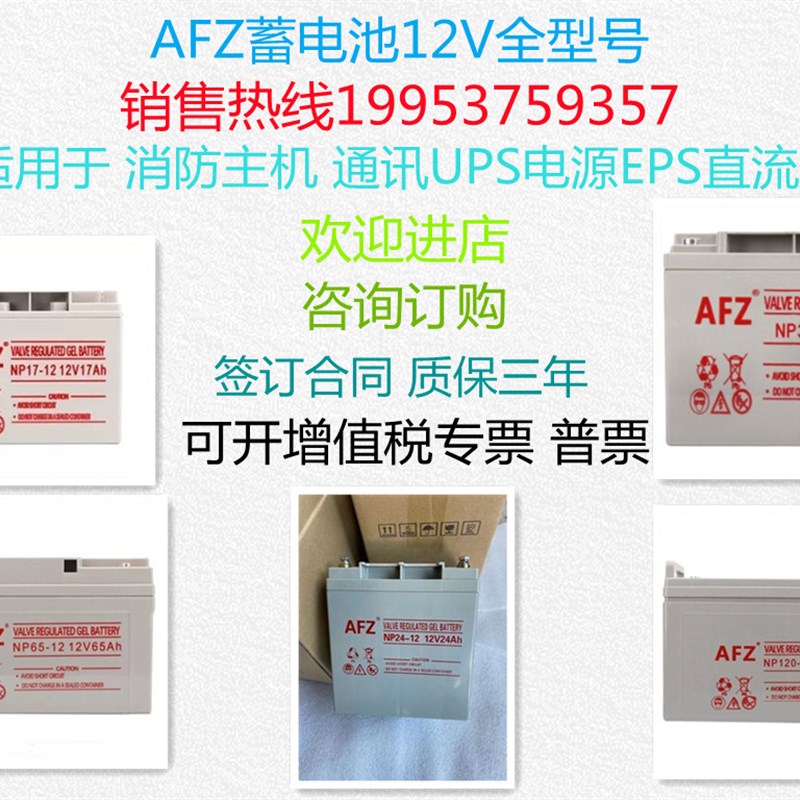 AFZ蓄电池 NP/NPG7-12 12V7AH17A24A38A65A100A120A150AH免维护