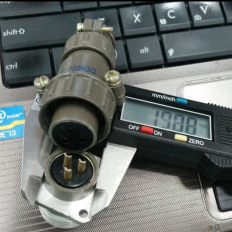 P20K3Q航空插头 P20-2芯3芯4芯5芯7芯9芯 M20-3芯航空插头插座
