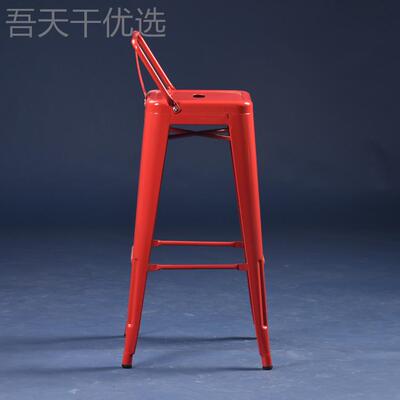 工厂酒高脚凳艺子HXO吧凳前台椅吧金属凳时尚铁凳简约欧式铁皮凳