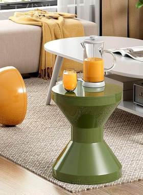 北欧奶XLL油塑料凳子户小型换家用鞋客厅板凳简约茶几i意ns创矮凳