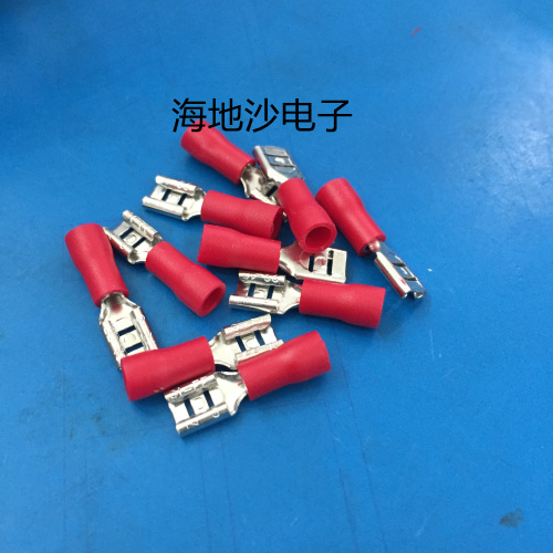 预绝缘接头FDD1.25-187(5)冷压接线端子/4.8插簧(500)只(KT)