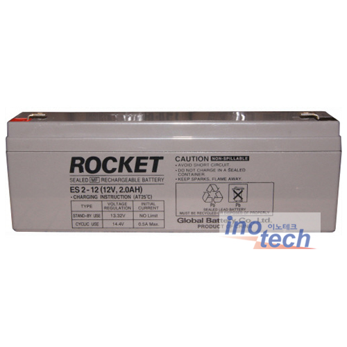 正品全新ROCKET ES2-12 12V2AH 12V2.0AH应急电源 医疗设备蓄电池