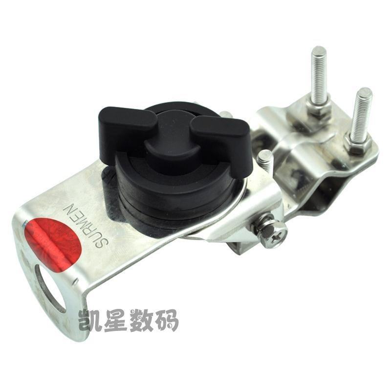 新名KY-46不锈钢卡边行李架夹边车载电台天线夹边车台天线夹边