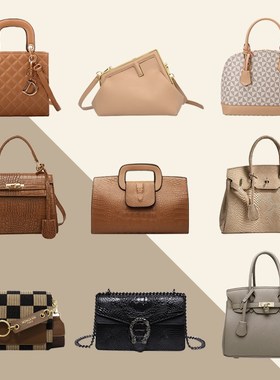 简约现代样板房女士衣帽间包包摆件衣柜展厅陈列道具方包软装饰品