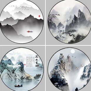 艺术玻璃定制入户玄关客厅屏风隔断钢化磨砂透P光彩绘餐桌圆形弧