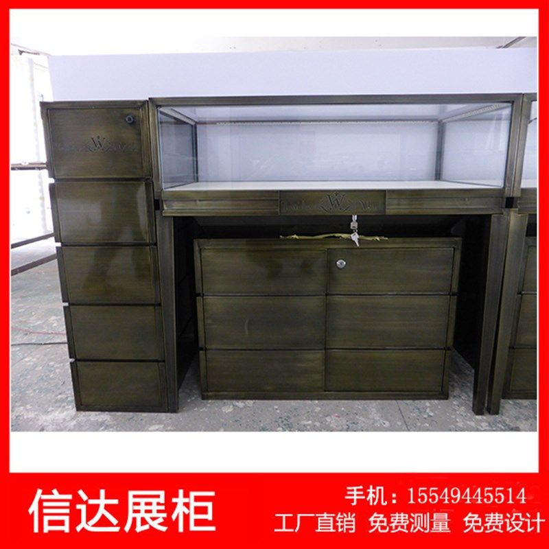 不锈钢奢饰品展示柜透明玻璃珠宝首饰展柜精品展柜陈列柜定制展柜,商业/办公家具,展示柜/陈列柜/展示架/货柜,淘宝优惠券,粉丝福利购,淘宝优惠卷