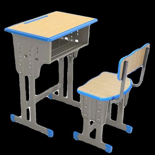 中小学生课桌椅学校学习桌补习培训班辅导班可升降加厚单双人书桌