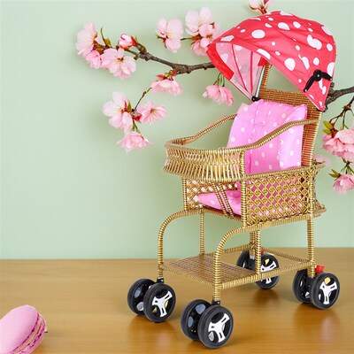 藤推车婴b儿车夏季藤编车宝宝竹藤推车轻便藤椅婴儿小推车手工编