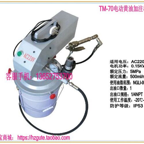 电动黄油泵20L220Vs   黄油加注机TM-70G  24V20L