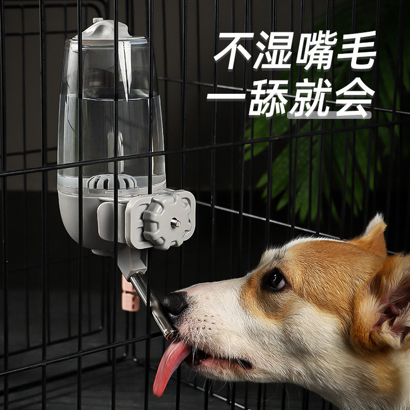 狗狗喝水器宠物挂式饮水机猫咪悬挂E水壶不湿嘴饮水器自动喂水用