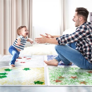 宝宝感官垫液体地垫早教爬爬垫儿童感统游戏训练爬行踩水垫水族馆