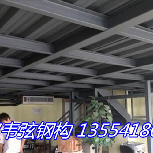 武汉钢结构隔层 钢构 钢构扶手护栏 彩钢活动房