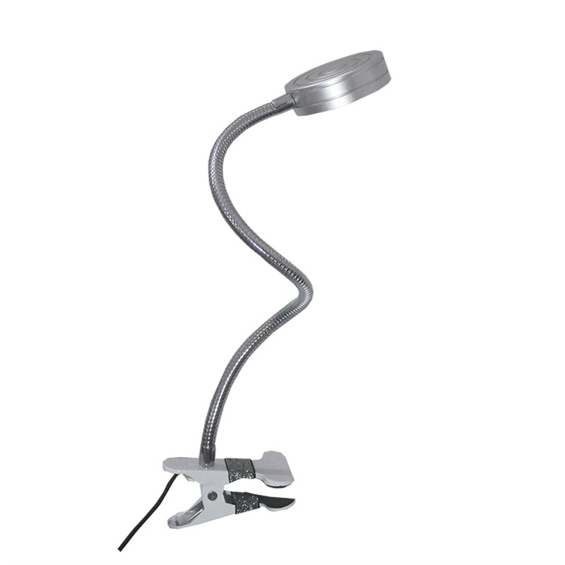 LED床头灯夹式台灯护眼书桌大学生超亮9W大功率三色变光按钮开关