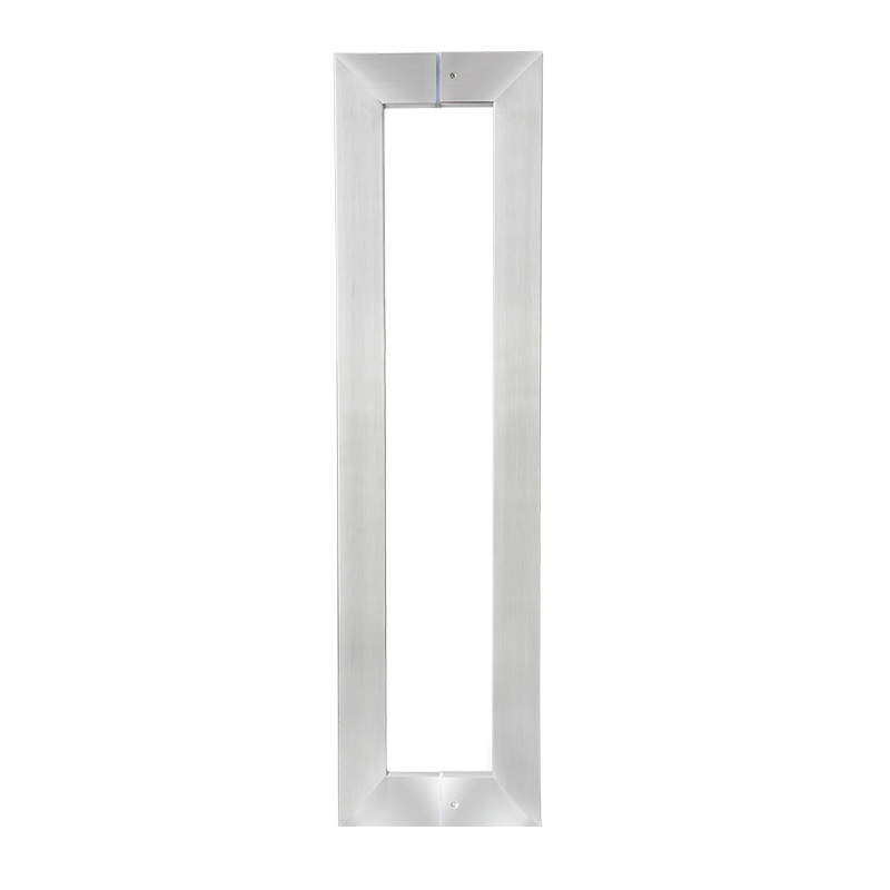 0不锈钢*8方管把手 方形拉丝钢化玻璃门拉手扶手大门KTV拉杆