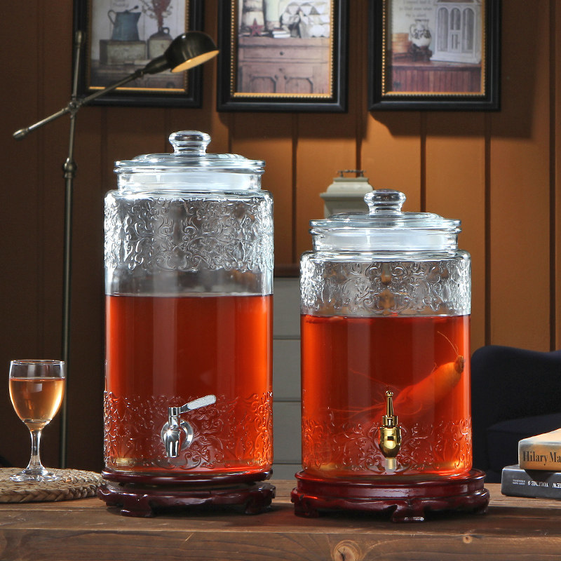 无铅加厚玻璃泡酒瓶斤雕酿酒瓶药酒瓶泡酒坛子酒缸