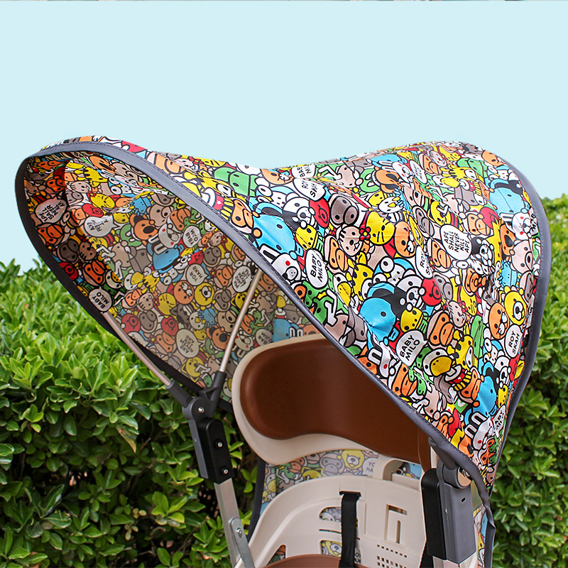 自行车电动车儿童座椅夏季折叠支架遮阳棚防晒棚宝宝骑行户外防雨