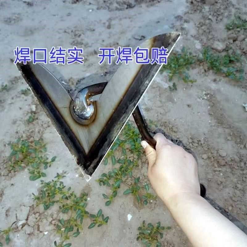 新品锰钢燕尾锄除草翻地开沟多功能锄头农用种菜施肥起垄铲草农具