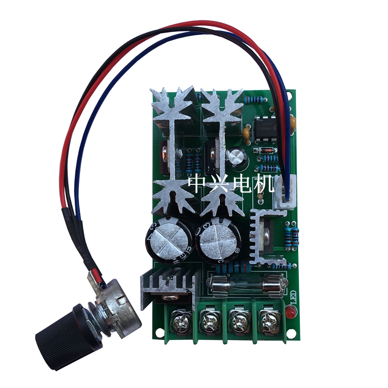 PWM宽范围低压12V24V直流调速器 低速慢速高速电机速度控制调速板