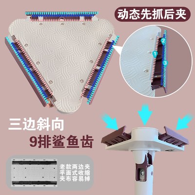 之几洗脸巾拖把三角夹布2024新款懒人免手洗家用小号平板可夹抹布